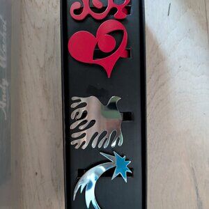 Crate and Barrel Lucia Eames Holiday Napkin Holders Set of 4